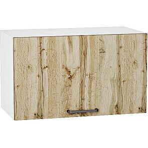 Шкаф верхний горизонтальный Флэт Wotan Oak 2S/Белый 358*600*318