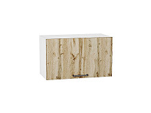 Шкаф верхний горизонтальный Флэт Wotan Oak 2S Белый | 60 см
