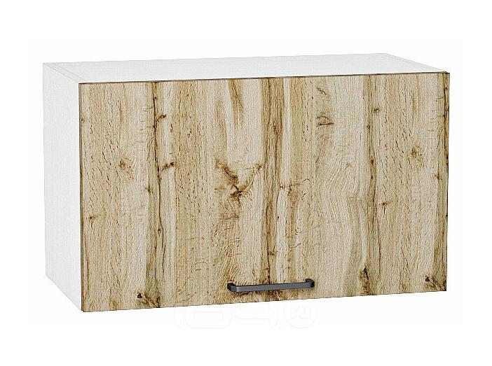 Шкаф верхний горизонтальный Флэт Wotan Oak 2S/Белый 358*600*318