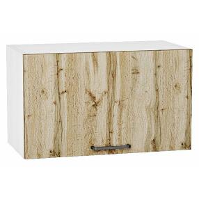Шкаф верхний горизонтальный Флэт Wotan Oak 2S/Белый 358*600*318