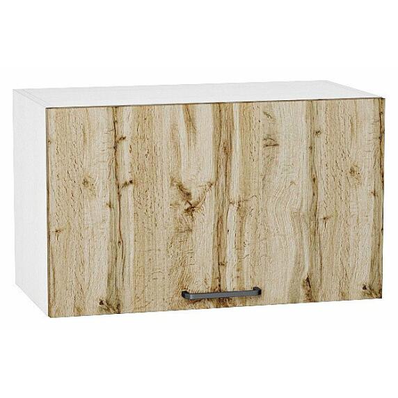 Шкаф верхний горизонтальный Флэт Wotan Oak 2S/Белый 358*600*318