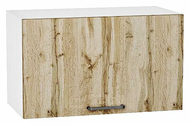 Шкаф верхний горизонтальный Флэт Wotan Oak 2S/Белый 358*600*318