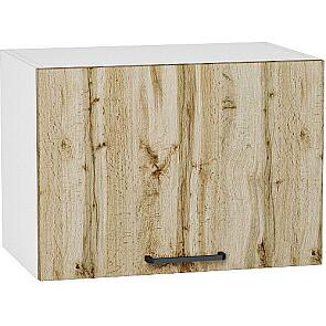 Шкаф верхний горизонтальный Флэт Wotan Oak 2S/Белый 358*500*318