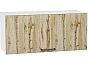 Шкаф верхний горизонтальный Флэт Wotan Oak 2S/Белый 358*800*318