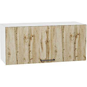 Шкаф верхний горизонтальный Флэт Wotan Oak 2S/Белый 358*800*318