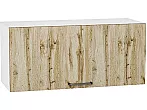 Шкаф верхний горизонтальный Флэт Wotan Oak 2S/Белый 358*800*318