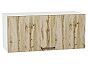 Шкаф верхний горизонтальный Флэт Wotan Oak 2S/Белый 358*800*318