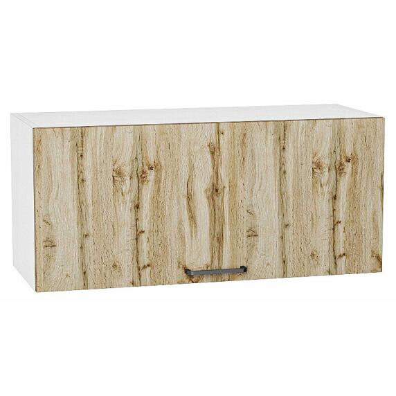 Шкаф верхний горизонтальный Флэт Wotan Oak 2S/Белый 358*800*318