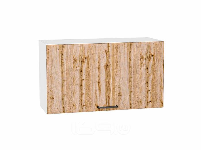 Шкаф верхний горизонтальный Флэт Wotan Oak 2S/Белый 460*800*318