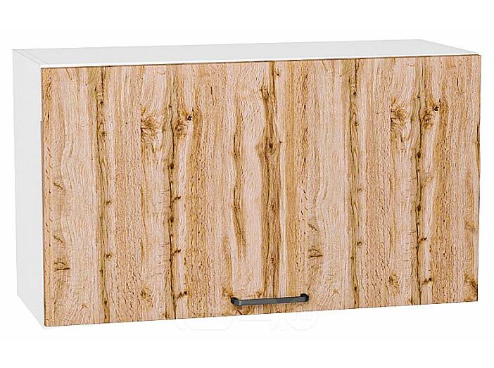 Шкаф верхний горизонтальный Флэт Wotan Oak 2S/Белый 460*800*318