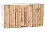 Шкаф верхний горизонтальный Флэт Wotan Oak 2S/Белый 460*800*318