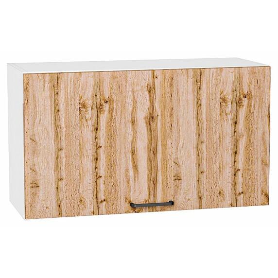 Шкаф верхний горизонтальный Флэт Wotan Oak 2S/Белый 460*800*318