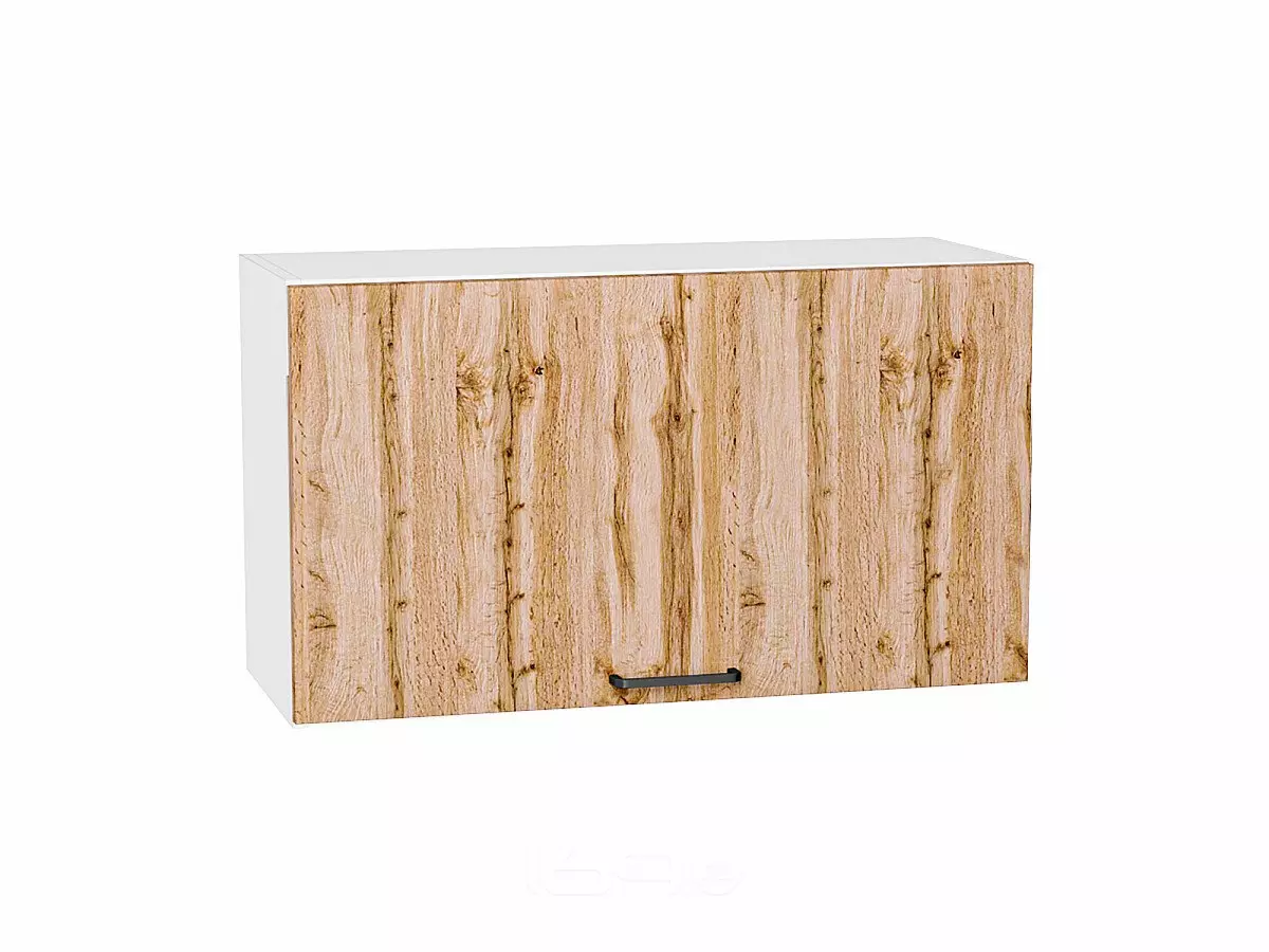 Шкаф верхний горизонтальный Флэт Wotan Oak 2S/Белый 460*800*318