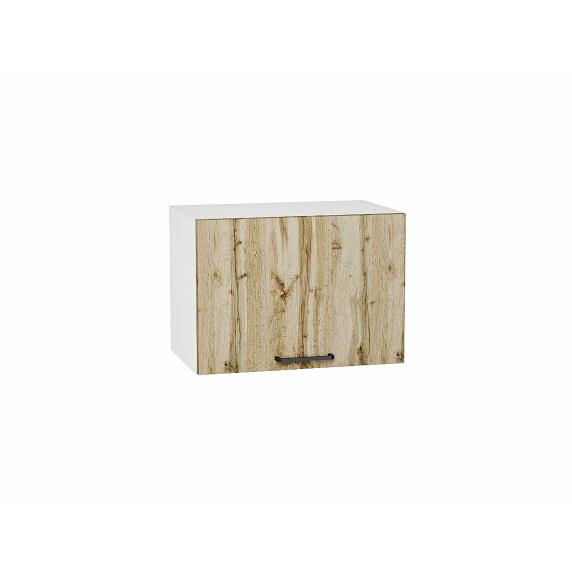 Шкаф верхний горизонтальный Флэт Wotan Oak 2S/Белый 358*500*318