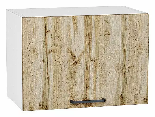 Шкаф верхний горизонтальный Флэт Wotan Oak 2S/Белый 358*500*318