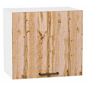 Шкаф верхний горизонтальный Флэт Wotan Oak 2S/Белый 460*500*318