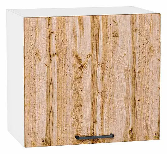 Шкаф верхний горизонтальный Флэт Wotan Oak 2S/Белый 460*500*318