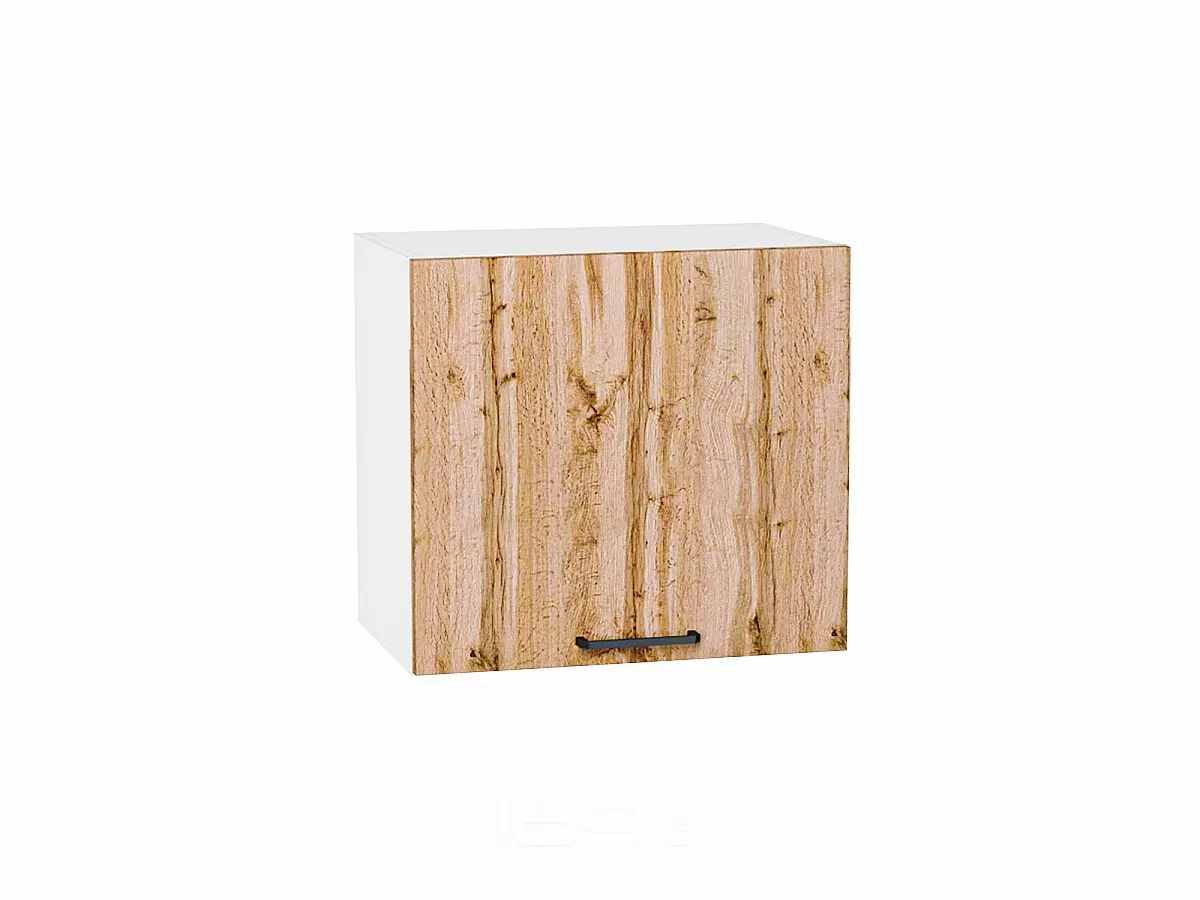 Шкаф верхний горизонтальный Флэт Wotan Oak 2S/Белый 460*500*318