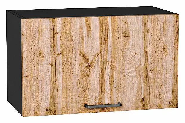 Шкаф верхний горизонтальный Флэт Wotan Oak 2S/Graphite 358*600*318