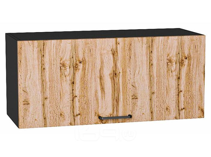 Шкаф верхний горизонтальный Флэт Wotan Oak 2S/Graphite 358*800*318