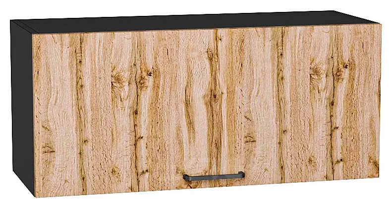 Шкаф верхний горизонтальный Флэт Wotan Oak 2S/Graphite 358*800*318