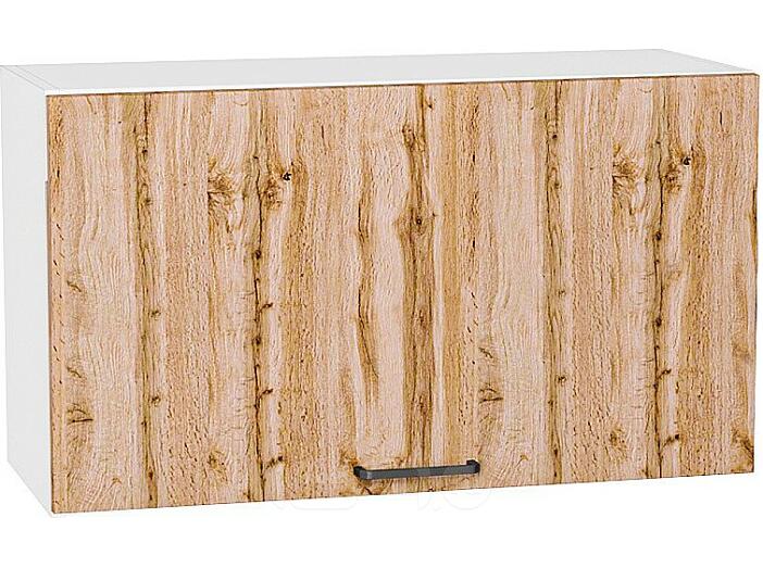 Шкаф верхний горизонтальный Флэт Wotan Oak 2S/Белый 460*800*318
