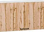 Шкаф верхний горизонтальный Флэт Wotan Oak 2S/Белый 460*800*318