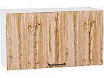 Шкаф верхний горизонтальный Флэт Wotan Oak 2S/Белый 460*800*318