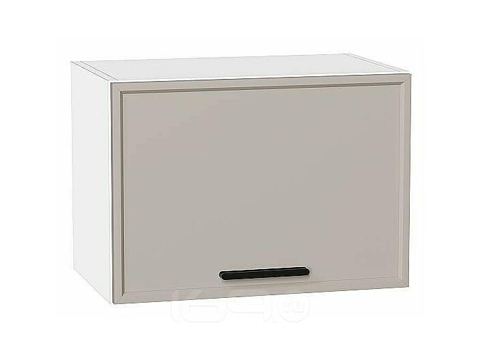 Шкаф верхний горизонтальный Фрейм Clay Silk/Белый 358*500*324
