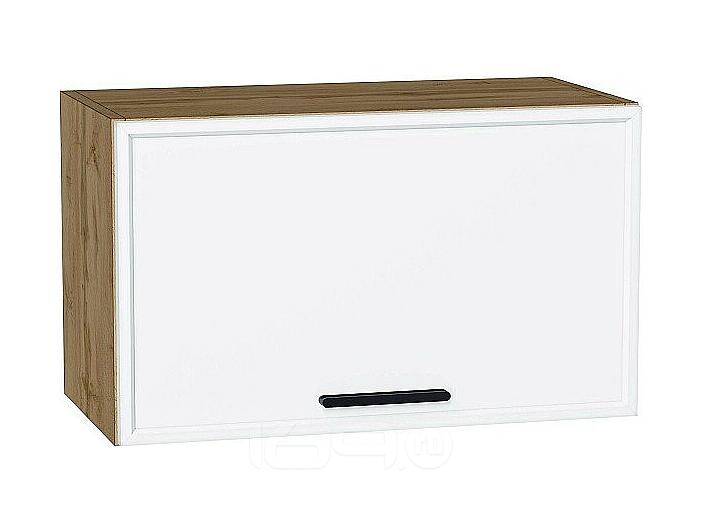 Шкаф верхний горизонтальный Фрейм White Silk/Дуб Вотан 358*600*324