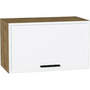 Шкаф верхний горизонтальный Фрейм White Silk/Дуб Вотан 358*600*324
