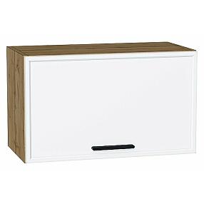 Шкаф верхний горизонтальный Фрейм White Silk/Дуб Вотан 358*600*324
