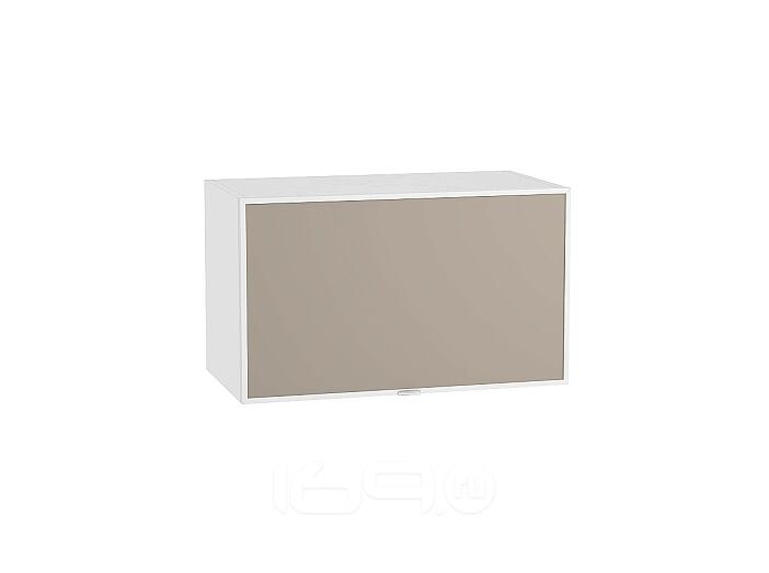 Шкаф верхний горизонтальный Фьюжн-AL-02 ВГ 600 Cappuccino-Белый