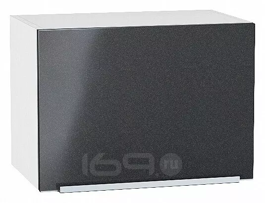 Шкаф верхний горизонтальный Фьюжн Anthracite Белый 358*500*320