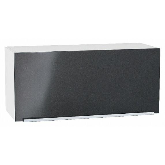 Шкаф верхний горизонтальный Фьюжн Anthracite Белый 358*800*320