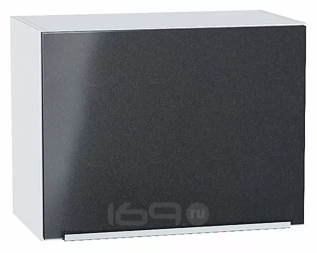 Шкаф верхний горизонтальный Фьюжн Anthracite Белый 460*600*318