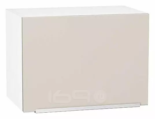 Шкаф верхний горизонтальный Фьюжн Cream Silk/Белый 358*500*320