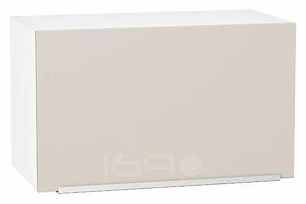 Шкаф верхний горизонтальный Фьюжн Cream Silk/Белый 358*600*320