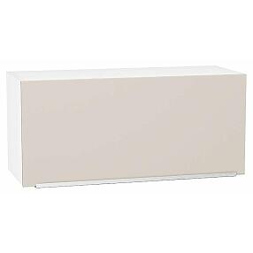 Шкаф верхний горизонтальный Фьюжн Cream Silk/Белый 358*800*320