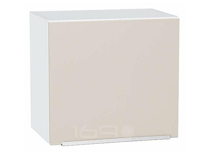 Шкаф верхний горизонтальный Фьюжн Cream Silk/Белый 460*500*318
