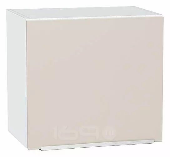 Шкаф верхний горизонтальный Фьюжн Cream Silk/Белый 460*500*318