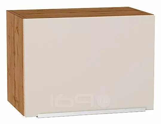 Шкаф верхний горизонтальный Фьюжн Cream Silk/Дуб Вотан 358*500*320