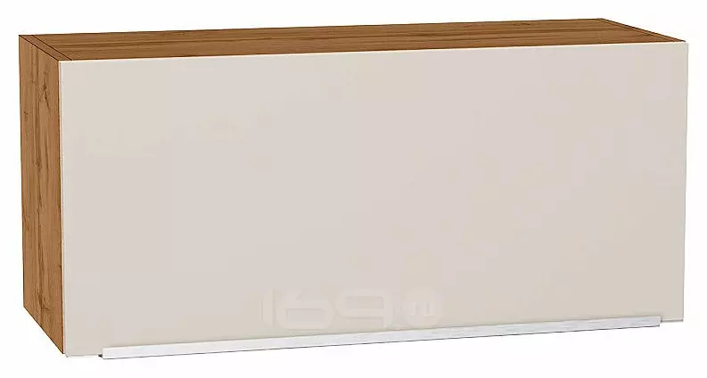 Шкаф верхний горизонтальный Фьюжн Cream Silk/Дуб Вотан 358*800*320