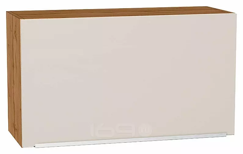 Шкаф верхний горизонтальный Фьюжн Cream Silk/Дуб Вотан 460*800*318
