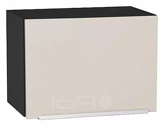 Шкаф верхний горизонтальный Фьюжн Cream Silk/Graphite 358*500*320