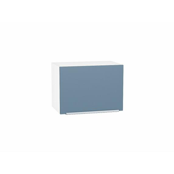 Шкаф верхний горизонтальный Фьюжн Silky Blue Белый 358*500*320