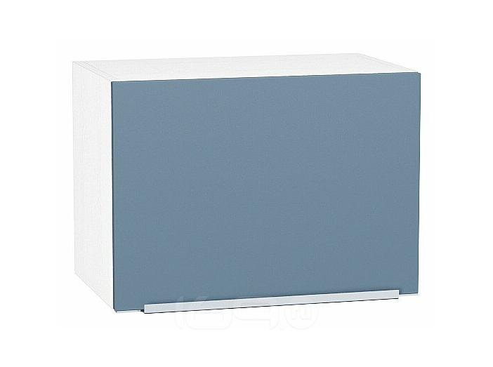 Шкаф верхний горизонтальный Фьюжн Silky Blue Белый 358*500*320