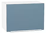 Шкаф верхний горизонтальный Фьюжн Silky Blue Белый 358*500*320