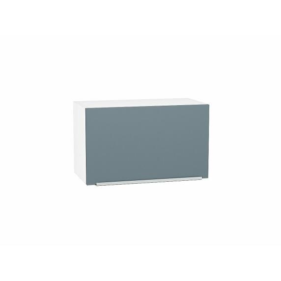Шкаф верхний горизонтальный Фьюжн Silky Blue Белый 358*600*320