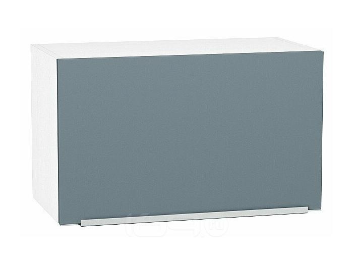 Шкаф верхний горизонтальный Фьюжн Silky Blue Белый 358*600*320
